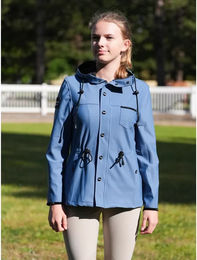 Produktbild von Le Sabotier Reitjacke Huguette für Damen in Blau Grösse XS wasserabweisend
