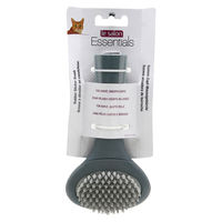 Produktbild von Le Salon Essentials Gummi-Zupf-Massage Bürste für Katzen in Grau