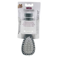 Produktbild von Le Salon Kombibürste für Katzen mit Borsten und Edelstahl-Stahlnadeln in Grau