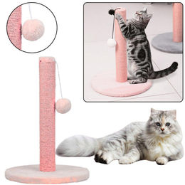 Leantoys Katzenkratzbaum Turm Rosa mit Sisal 40 x 30 cm – Bild 1 von 2