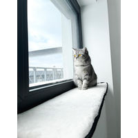 Produktbild von Lebon Banki XXL Katzenbett Fensterbankauflage für Katzen 90 x 25 cm aus Polyester