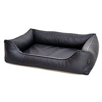 Produktbild von Lebon Hundebett Bruno aus Kunstleder Schwarz 80 x 60 cm
