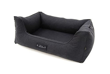 Lebon Hundebett Carl Plus Orthopädisches Hundeschlafplatz mit Memory Foam und Liegedecke Grau 80x60x27cm – Bild 1 von 6