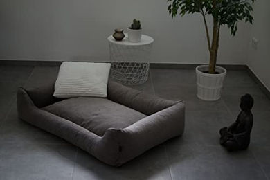 Lebon Hundebett Gordon Beige Braun Waschbar Größe L – Bild 1 von 6