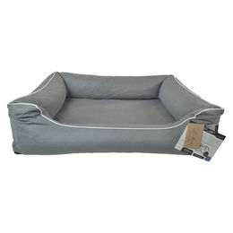 Lebon Hundebett Lea Grau Stoff 120 x 90cm – Bild 1 von 1