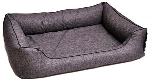 Lebon Hundebett Lino Grau Größe M Waschbar mit Reißverschluss – Bild 1 von 2