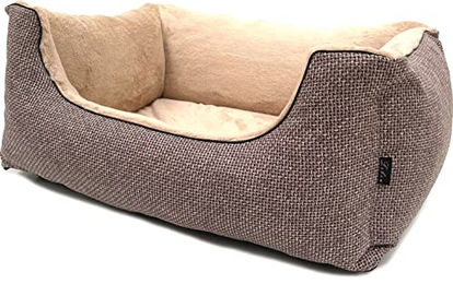 Lebon Hundebett Louis Plus Orthopädisch mit Memory Foam Braun Größe M – Bild 1 von 4