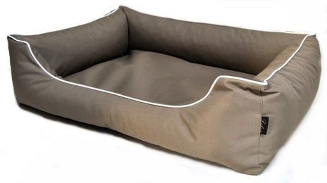 Lebon Hundebett Paula eckig dunkelbeige – Bild 1 von 1