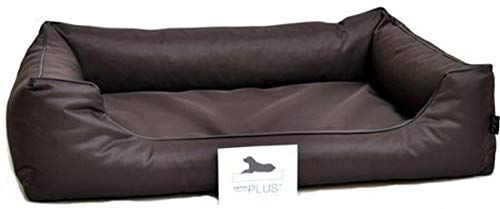 Lebon Hundebett Paula Plus aus Nylon in Braun 120 x 90 cm – Bild 1 von 2