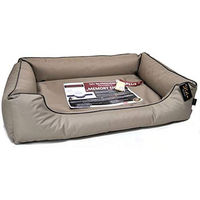 Produktbild von Lebon Hundebett Paula PLUS Beige 80 x 60 cm für kleine bis mittlere Hunde mit Gelenksupport