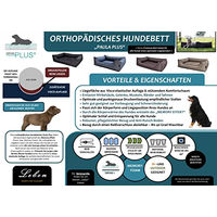 Produktbild von Lebon Hundebett Paula Plus Schwarz Orthopädisch Größe L mit Oxford-Gewebe und Reißverschluss