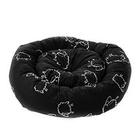 Produktbild von Lebon Katzenbett Maja Holly Schwarz mit herausnehmbarem Kissen und Motiv