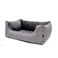 Produktbild von Lebon Louis Plus Orthopädisches Hundebett mit Memory Foam in Silber XL - 120 cm