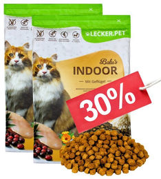 Lecker.Pet Balu's Indoor Geflügel Katzen Trockenfutter Adult Getreidefrei und Zuckerfrei 5 kg - 5 kg – Bild 1 von 8