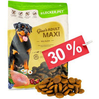 Produktbild von Lecker.Pet Gino's Adult Maxi Hundefutter Trockenfutter mit Huhn Getreidefrei 4 kg - 4 kg