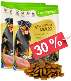 Lecker.Pet Gino's Adult Maxi Hundefutter Trockenfutter mit Huhn Getreidefrei 8 kg - 8 kg – Bild 1 von 8