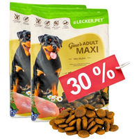 Produktbild von Lecker.Pet Gino's Adult Maxi Hundefutter Trockenfutter mit Huhn Getreidefrei 8 kg - 8 kg