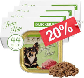 Lecker.Pet Josie's Feine Paté Hundefutter Nassfutter Kalb Getreidefrei 44 x 150 g - 44 x 150 g – Bild 1 von 9