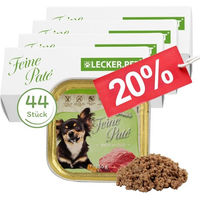 Produktbild von Lecker.Pet Josie's Feine Paté Hundefutter Nassfutter Kalb Getreidefrei 44 x 150 g - 44 x 150 g