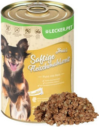 Lecker.Pet Josie's Saftige Fleischmahlzeit Sensitiv Hundefutter Pute und Reis Adult 18 x 400 g - 18 x 400 g – Bild 1 von 5