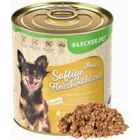 Produktbild von Lecker.Pet Josie's Saftige Fleischmahlzeit Sensitiv mit Pute & Reis Hundefutter Nassfutter Adult 6 x 800 g - 6 x 800 g