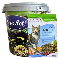 Produktbild von Lecker.Pet Leo's Adult Katzen Trockenfutter Geflügel und Forelle glutenfrei 2,5 kg - 2,5 kg