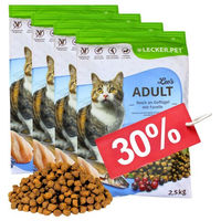 Produktbild von Lecker.Pet Leo's Adult Katzenfutter Trockenfutter Geflügel und Forelle getreidefrei und zuckerfrei 10 kg - 10 kg