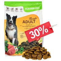 Produktbild von Lecker.Pet Luna's Adult Hundefutter Trockenfutter Strauß mit Kartoffel und Apfel getreidefrei 4 kg - 4 kg