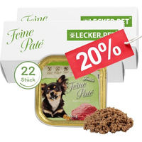 Produktbild von Lecker.Pet Lyra Pet Josie's Feine Paté Hundefutter Nassfutter Kalb Getreidefrei 22 x 150 g - 22 x 150 g