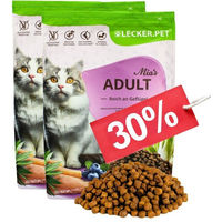 Produktbild von Lecker.Pet Mia's Adult Katzenfutter Trockenfutter Geflügel und Lachs getreidefrei 5 kg - 5 kg