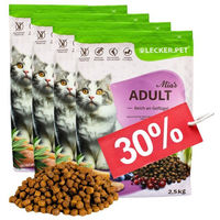 Produktbild von Lecker.Pet Mia's Adult Katzenfutter Trockenfutter Geflügel und Lachs getreidefrei und zuckerfrei 10 kg - 10 kg