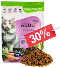 Lecker.Pet Mia's Adult Katzenfutter Trockenfutter Herzhaftes Geflügel Getreidefrei 2,5 kg - 2,5 kg – Bild 1 von 9