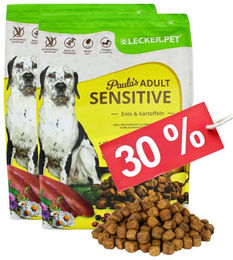 Lecker.Pet Paula's Adult Sensitive Ente & Kartoffel Hundefutter Trockenfutter Getreidefrei Monoprotein 8 kg - 8 kg – Bild 1 von 9