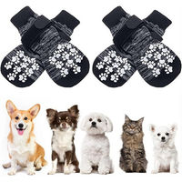 Produktbild von Ledander Anti-Rutsch Pfotenschutz Socken für Hunde und Katzen mit Silikon-Gel 2 Paar