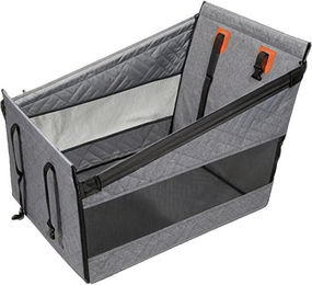 Ledander Autoschondecke für Hunde aus wasserdichtem Oxford-Gewebe in Grau – Bild 1 von 5