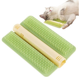 Ledander Fellbürste Massagebürste für Katzen mit Katzenminze für Kurzhaar und Langhaar – Bild 1 von 2