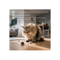 Produktbild von Ledander Fellbürste und Zeckenkamm Set für Katzen aus Edelstahl in Weiß