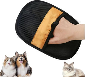 Ledander Fellpflegehandschuh zur Haarentfernung für Hunde und Katzen, wiederverwendbare Bürste für Haustiere und Textilien, 1 Stück – Bild 1 von 5