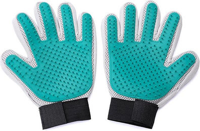 Ledander Fellpflegehandschuhe aus Silikon für Hunde und Katzen mit 259 Spitzen im 2er-Set – Bild 1 von 5