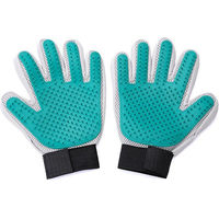 Produktbild von Ledander Fellpflegehandschuhe aus Silikon für Hunde und Katzen mit 259 Spitzen im 2er-Set