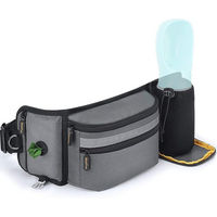 Produktbild von Ledander Futterbeutel Grau aus Polyester als Bauchtasche für das Hundetraining und Spaziergänge
