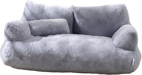 Ledander Haustiersofa Katzenbett und Hundebett mit Memory Foam für kleine Hunde und Katzen in Grau – Bild 1 von 5
