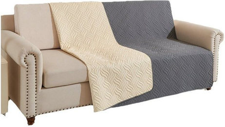 Ledander Hundedecke wasserdicht und robust aus Polyester in Grau als Sofaschutz und Autoschondecke für Hunde – Bild 1 von 5