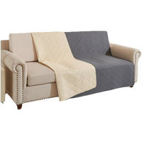 Produktbild von Ledander Hundedecke wasserdicht und robust aus Polyester in Grau als Sofaschutz und Autoschondecke für Hunde