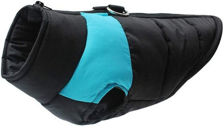 Ledander Hundejacke für erwachsene Hunde wasserdicht und warm aus Polyester in Blau – Bild 1 von 3