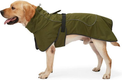 Ledander Hundejacke Wasserdichter Wintermantel mit Fleece für Hunde in Grün – Bild 1 von 4