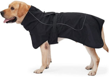 Ledander Hundejacke Wasserdichter Wintermantel mit Fleece für Hunde in Schwarz – Bild 1 von 5
