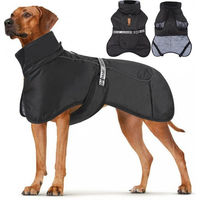 Produktbild von Ledander Hundejacke Wintermantel für Hunde wasserdicht und winddicht in Schwarz