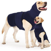 Produktbild von Ledander Hundemantel mit beruhigender Kapuze und Ohrenschutz aus Polyester mit reflektierenden Streifen