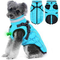 Produktbild von Ledander Hundemantel wasserdicht und reflektierend mit Fleece-Futter für kleine mittelgroße und große Hunde